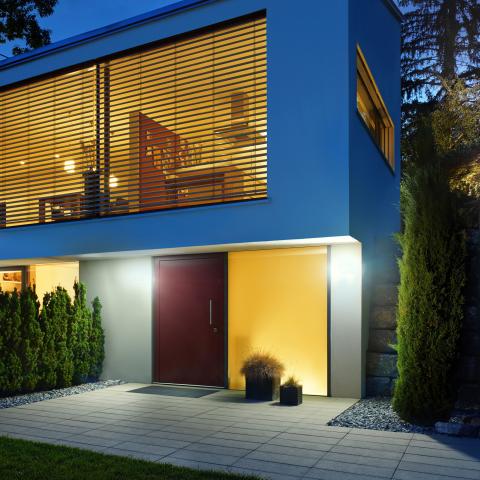 STEINEL XLED curved S antracite